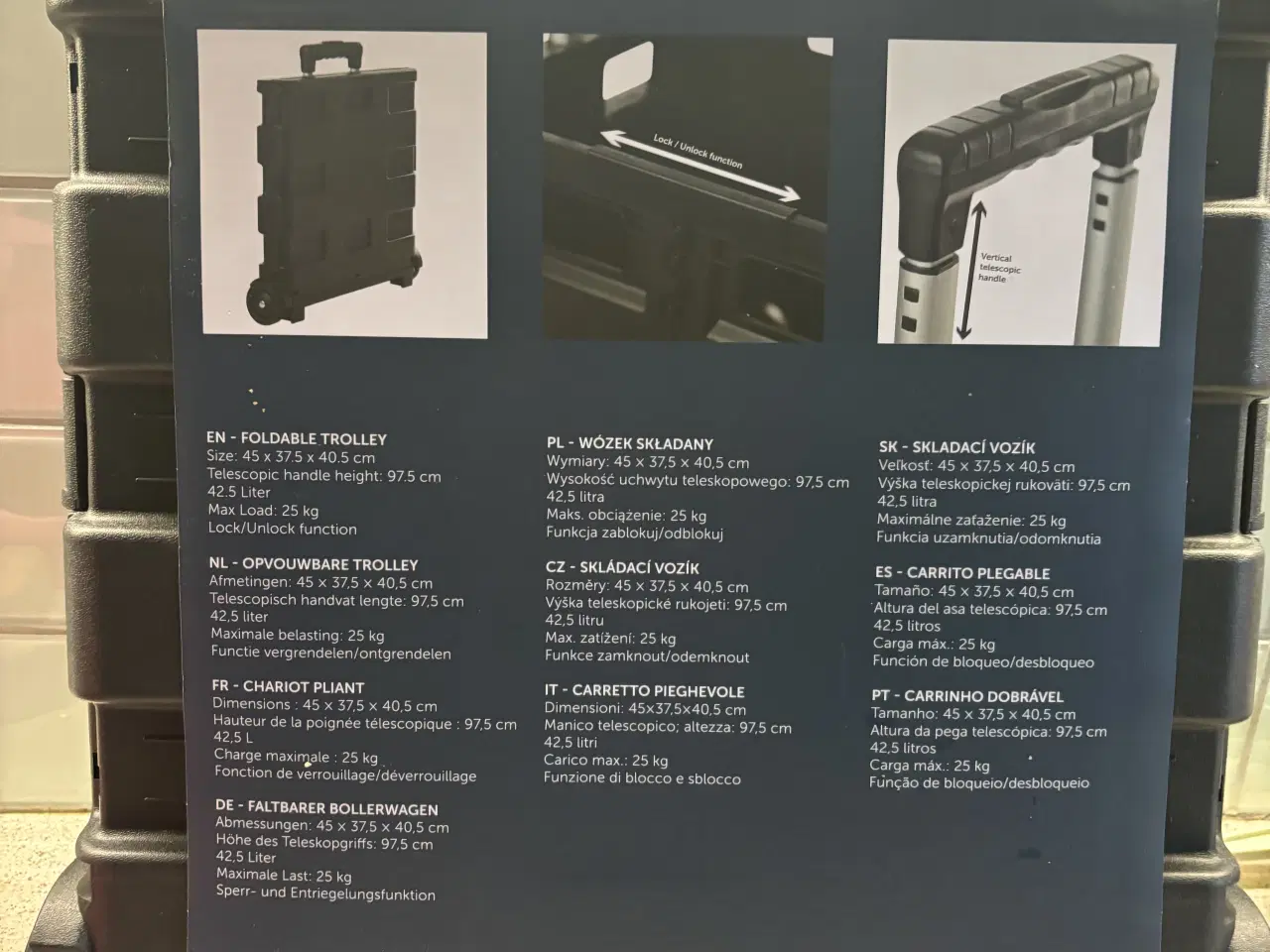 Billede 2 - Schou foldable trolley