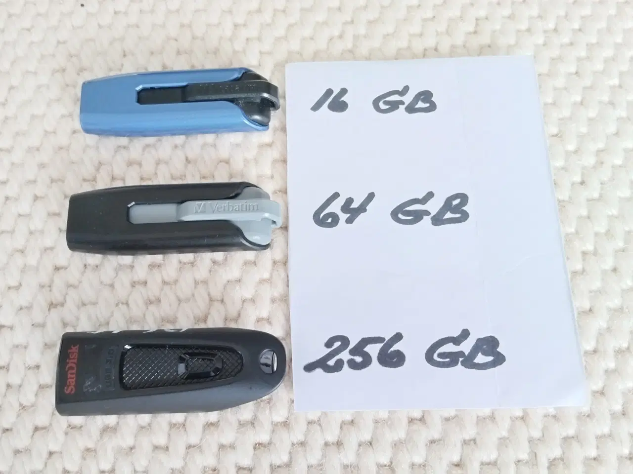 Billede 2 - Sandisk 3.0 usb stik 256 GB, Verbatim STORE N GO