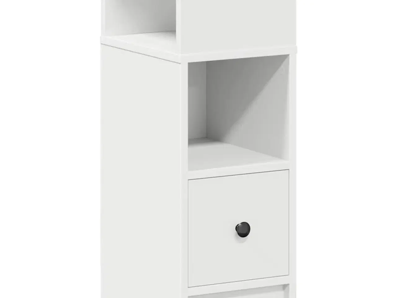 Billede 2 - Sengebord med skuffe 25x31x66 cm hvid