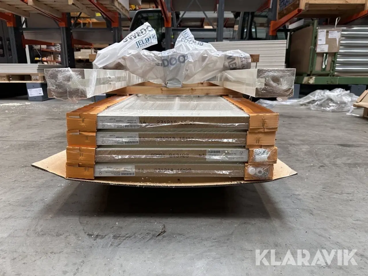 Billede 4 - Dobbelt dør Swedoor Style SP10 glas hvid 4 styk