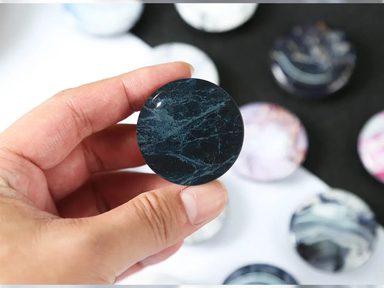 Billede 3 - Marmor Popsocket – Mobilholder til iPhone & Androi