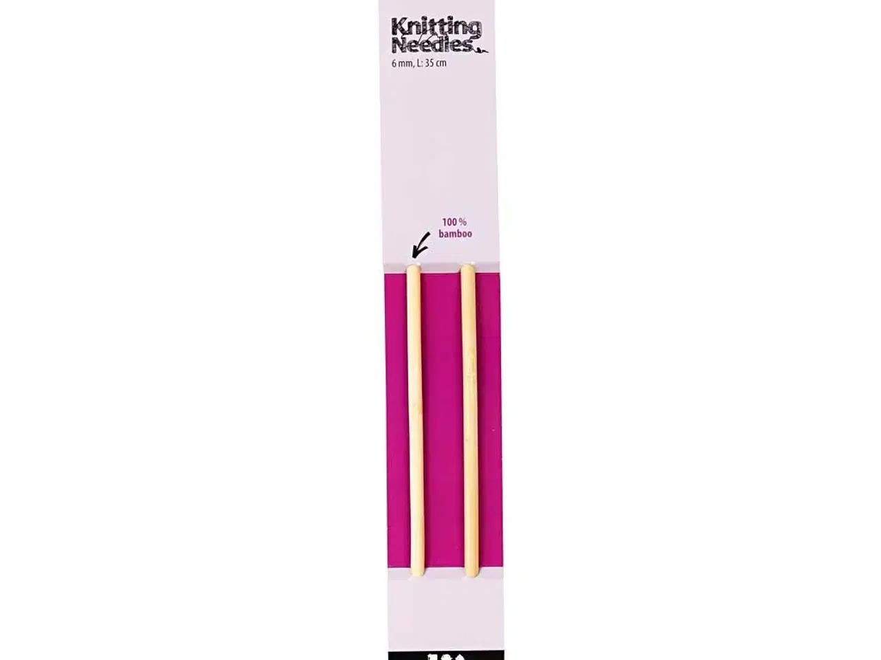 Billede 1 - Strikkepinde, L: 35 cm, str. 6 mm, 1 par