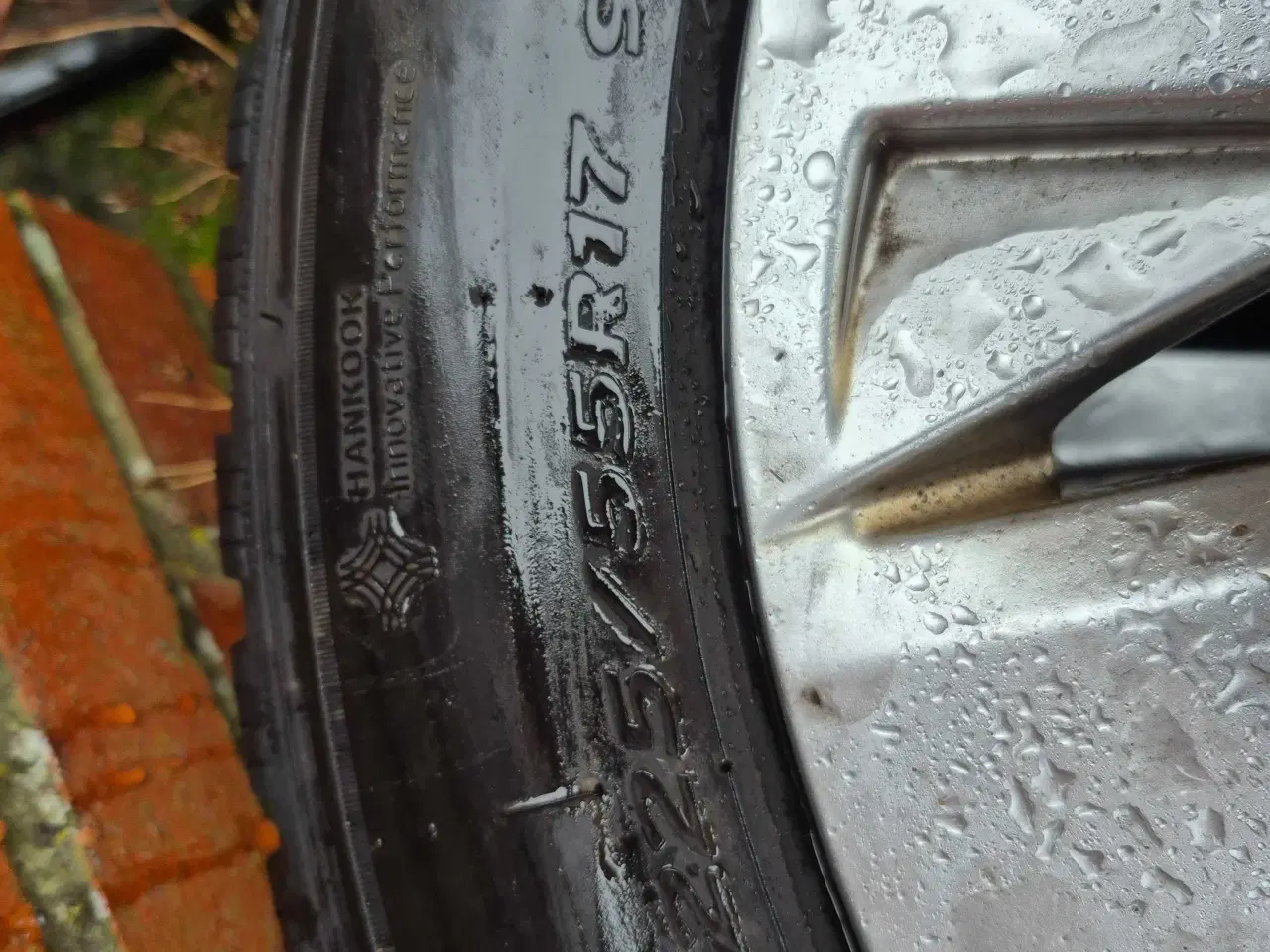 Billede 3 - Originale Peugeot alufælge m. 2 nye vinterdæk