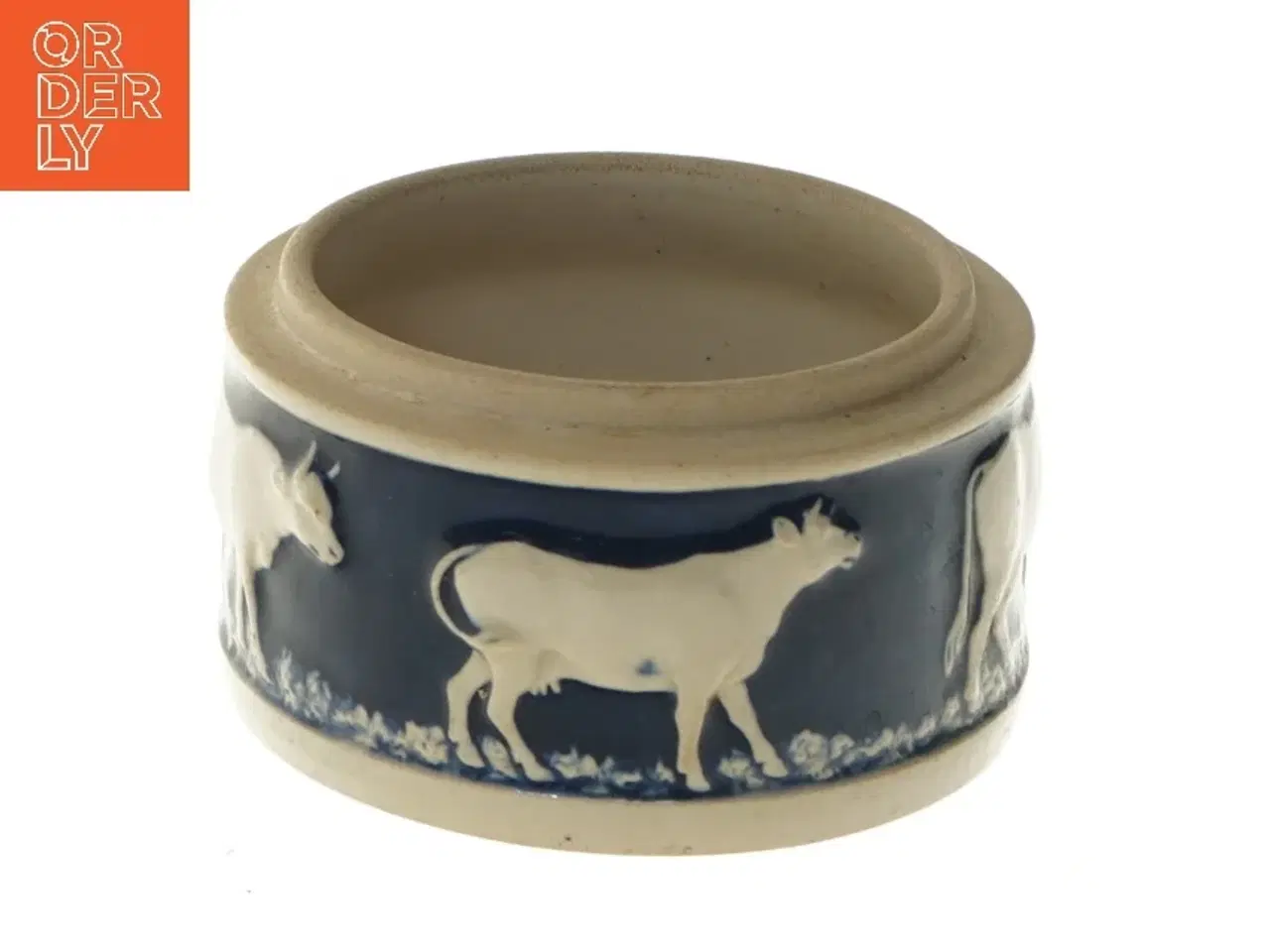 Billede 1 - Unik keramisk krukke med dyremotiv (str. Ø 11 cm)