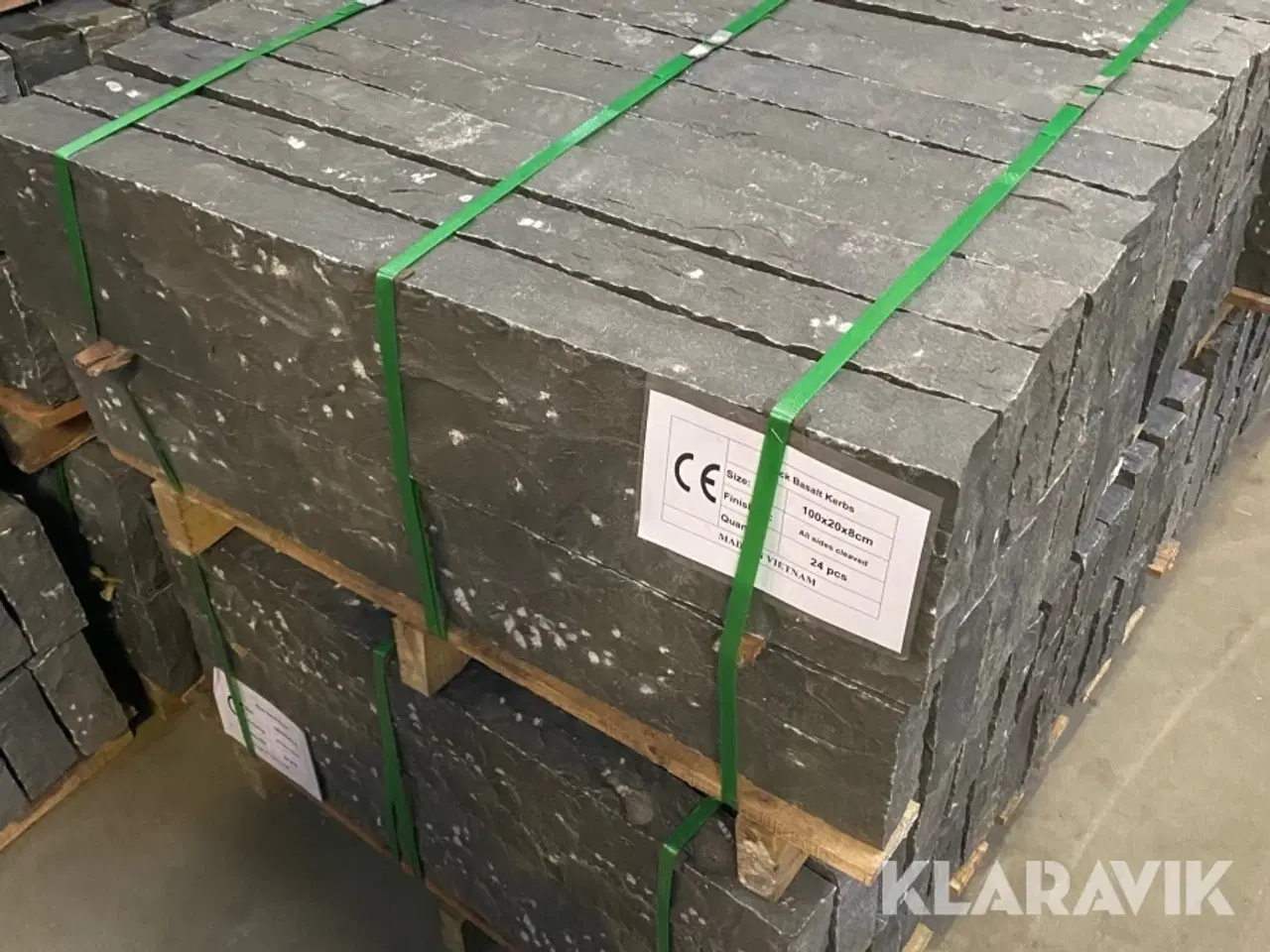 Billede 3 - Kantsten 5 paller - sort basalt