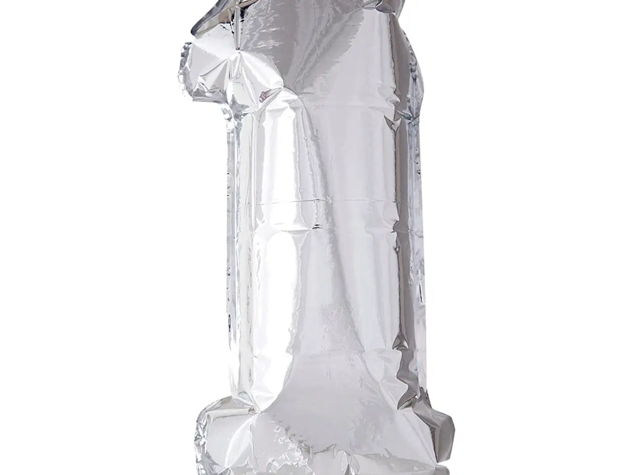 Billede 1 - Sølv Folieballon Tal 1 - 41 cm til Festen