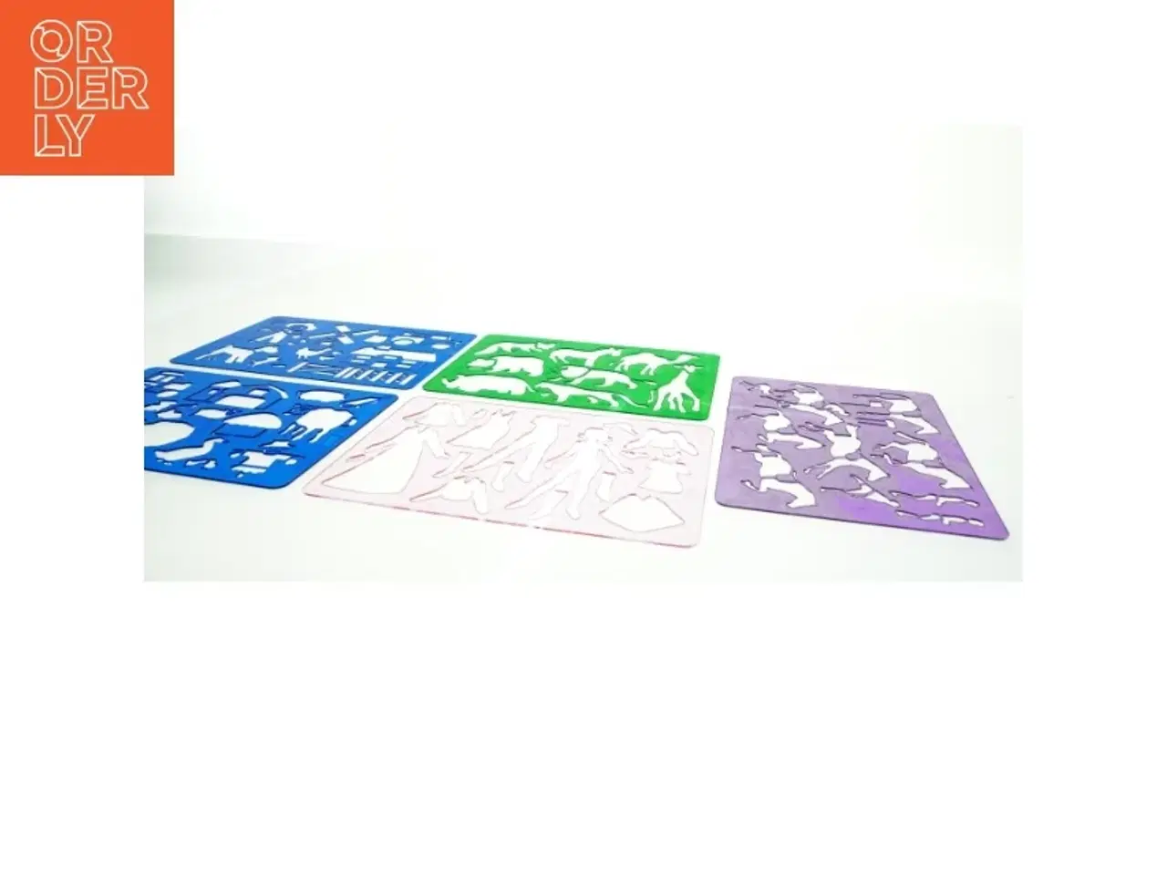 Billede 2 - Plast tegne stencils (str. 27 x 19 cm)