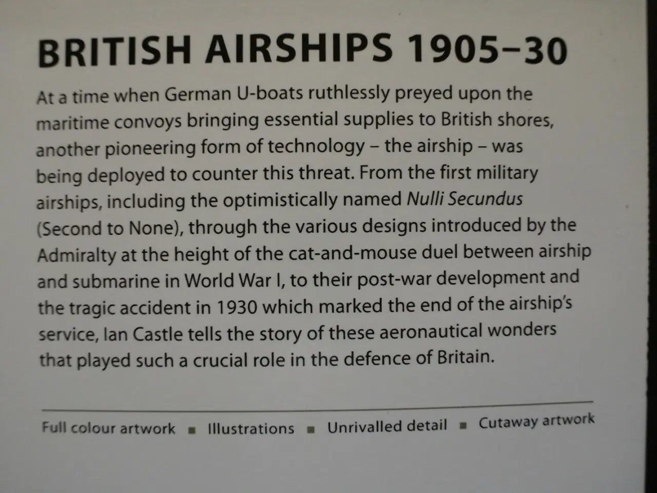 Billede 3 - british airships 1905-30, by ian castle. ill. by t