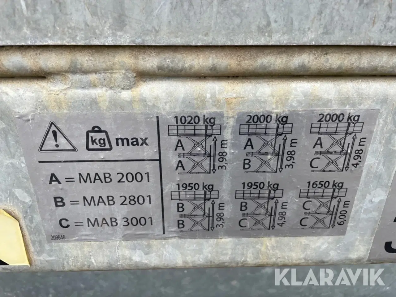 Billede 11 - Murerarbejde lift Lissmac MAB3001 2 styk