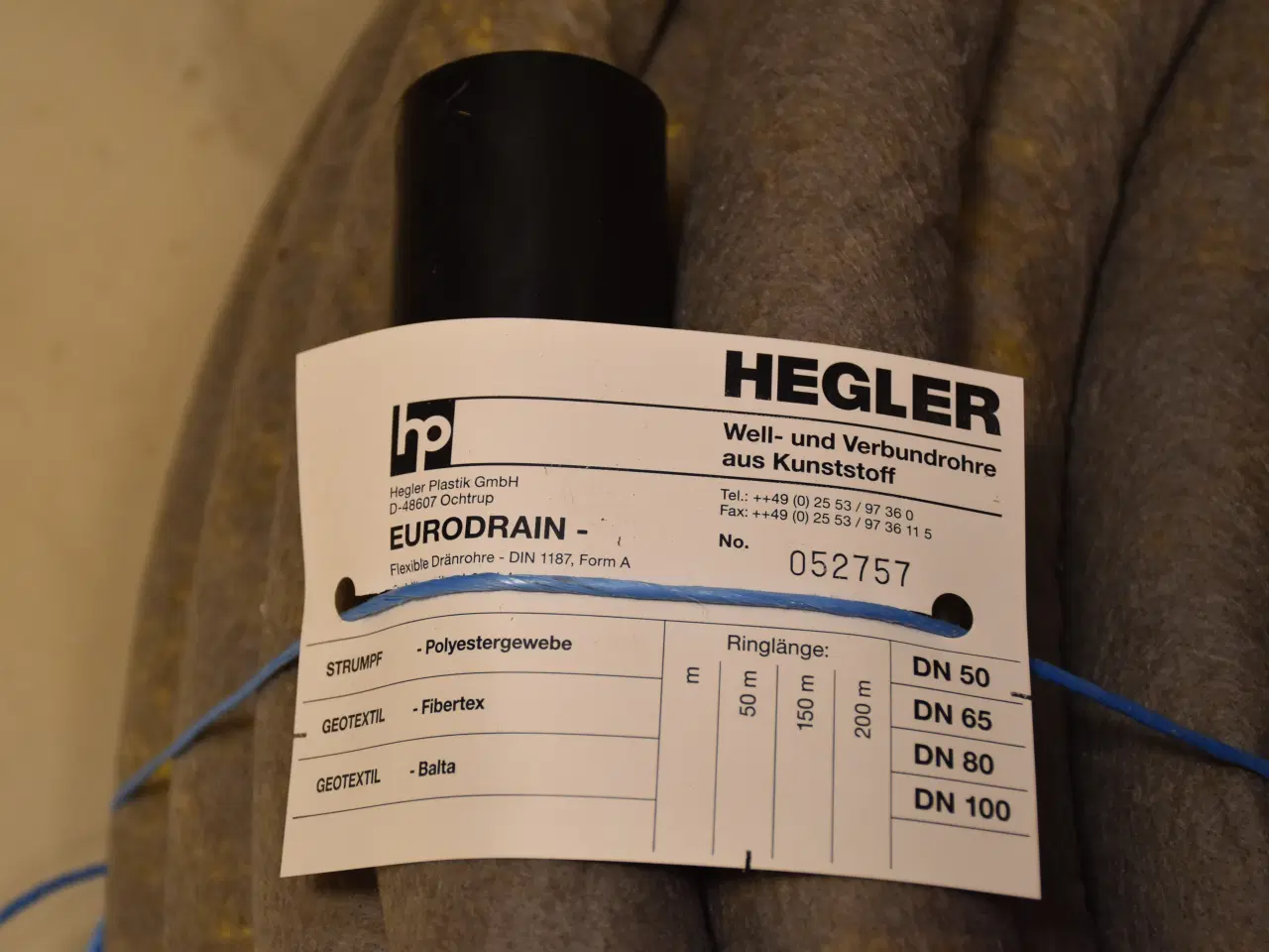 Billede 2 - Eurodrain 50/42 mm PVC-drænrør