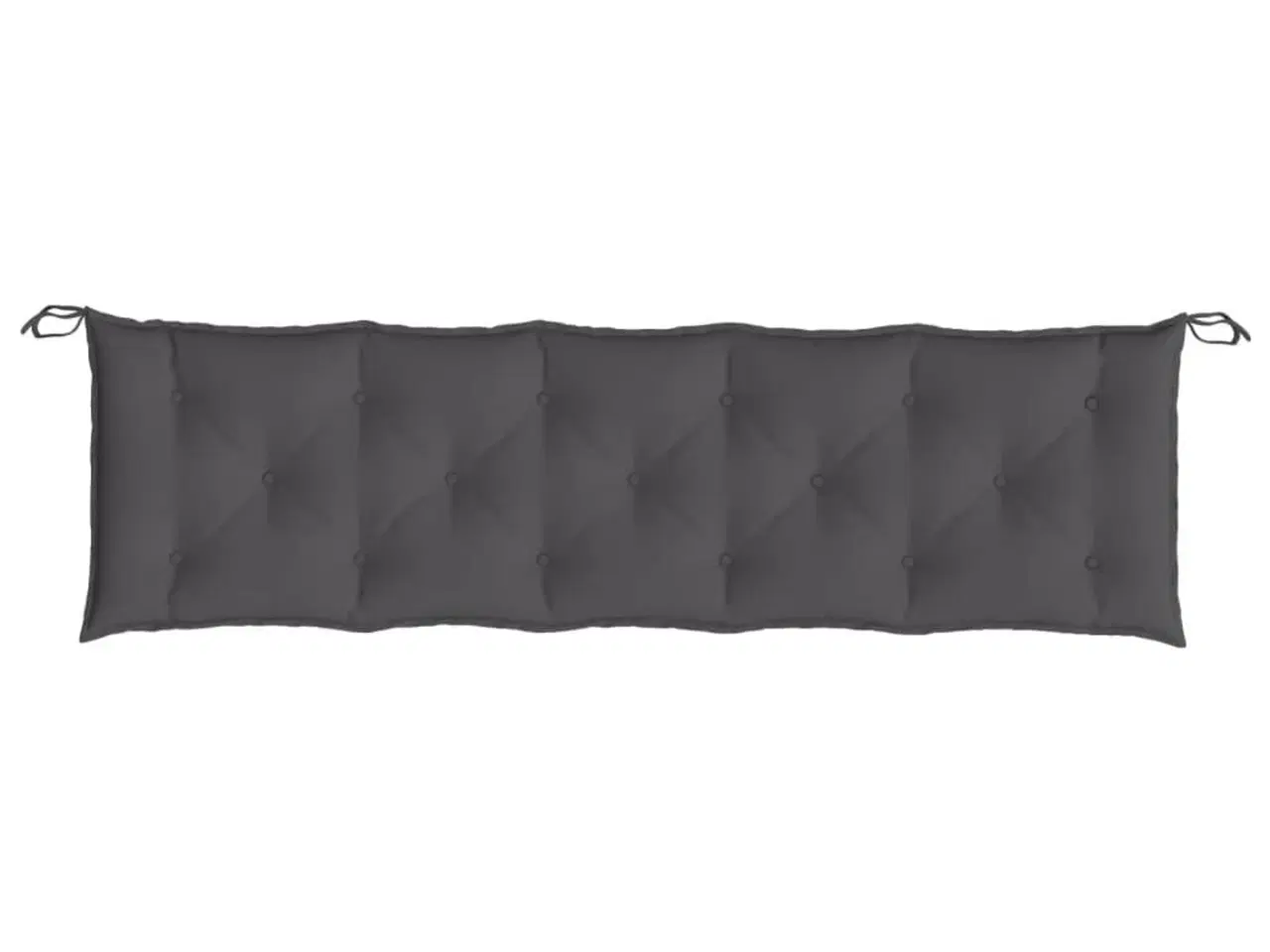 Billede 3 - Hynde til havebænk 180x50x7 cm oxfordstof antracitgrå