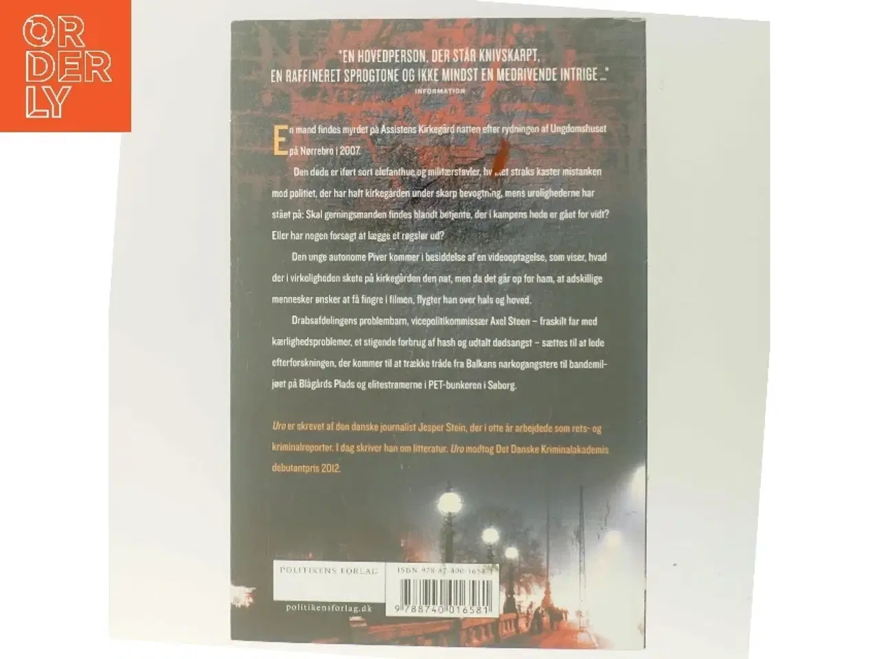 Billede 3 - Uro : krimi af Jesper Stein (Bog)