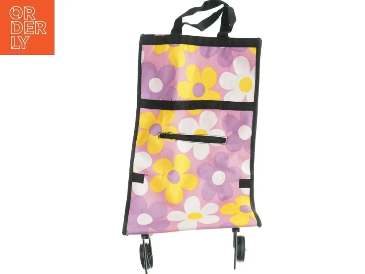 Billede 2 - Indkøbstrolley med blomstermønster (str. 53 x 32,)