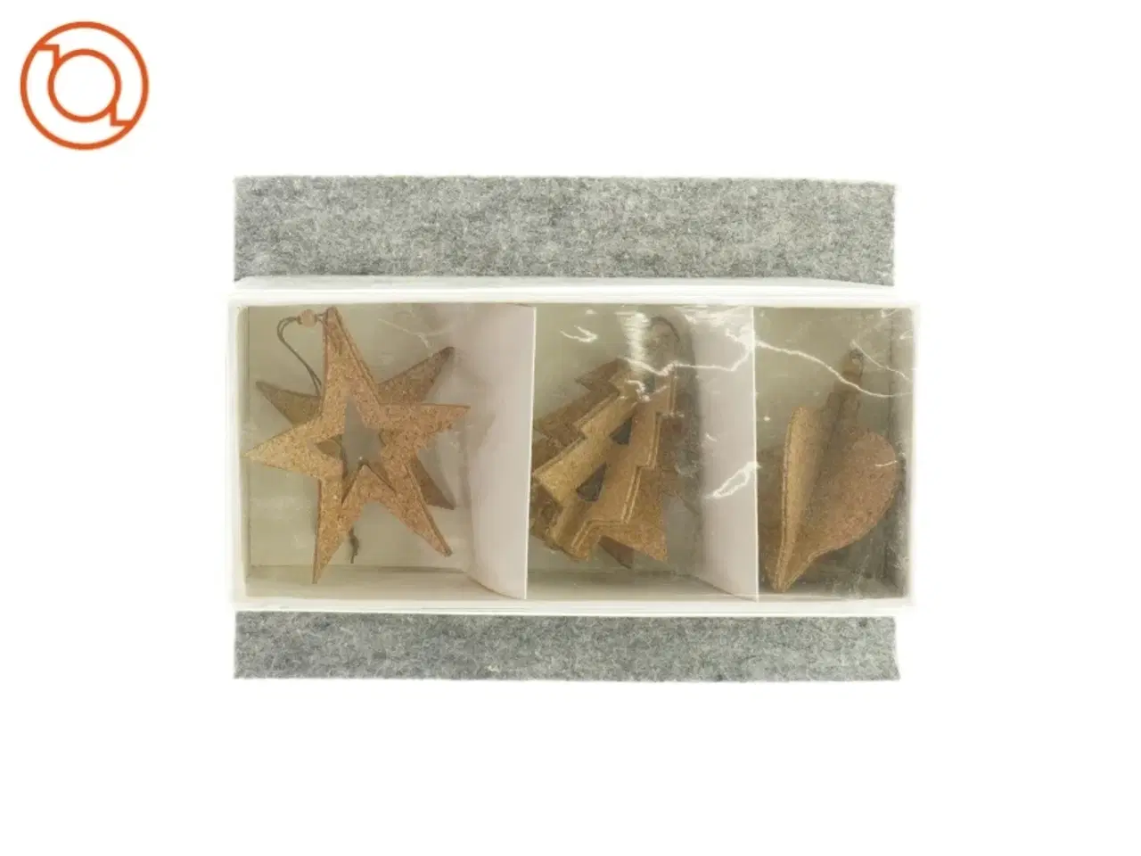 Billede 1 - Kork julepynt (str. Ca. 9 cm)