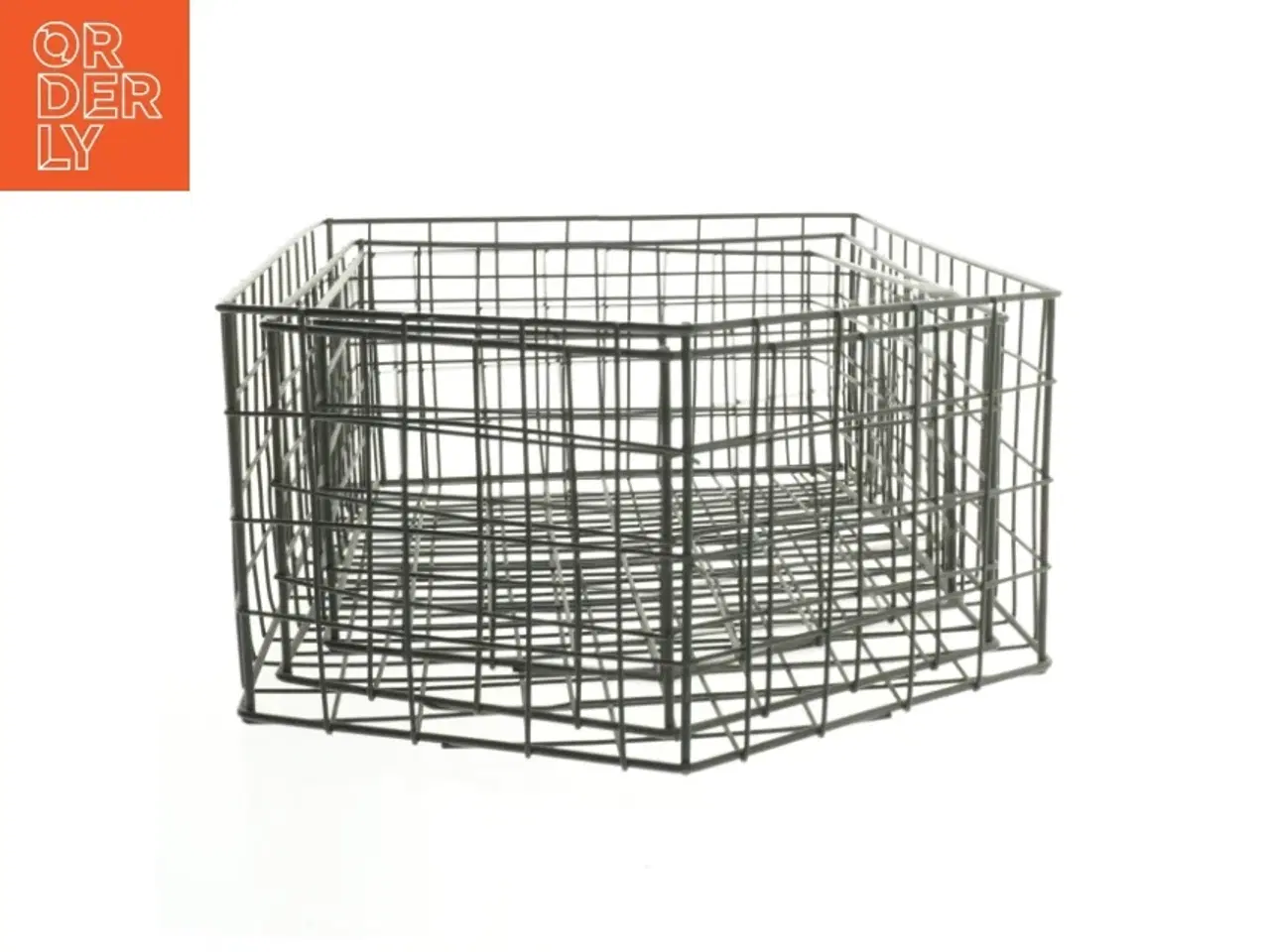 Billede 2 - Trådmetalkurve sæt (str. 3 styk. 31 x 20,5 cm. fireogtredve , 5 x. 23 cm. 37,5 x. 25,5 cm)