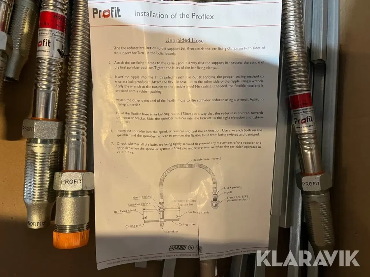 Billede 3 - Fittings/flexslanger til sprinkleranlæg Profit Proflex
