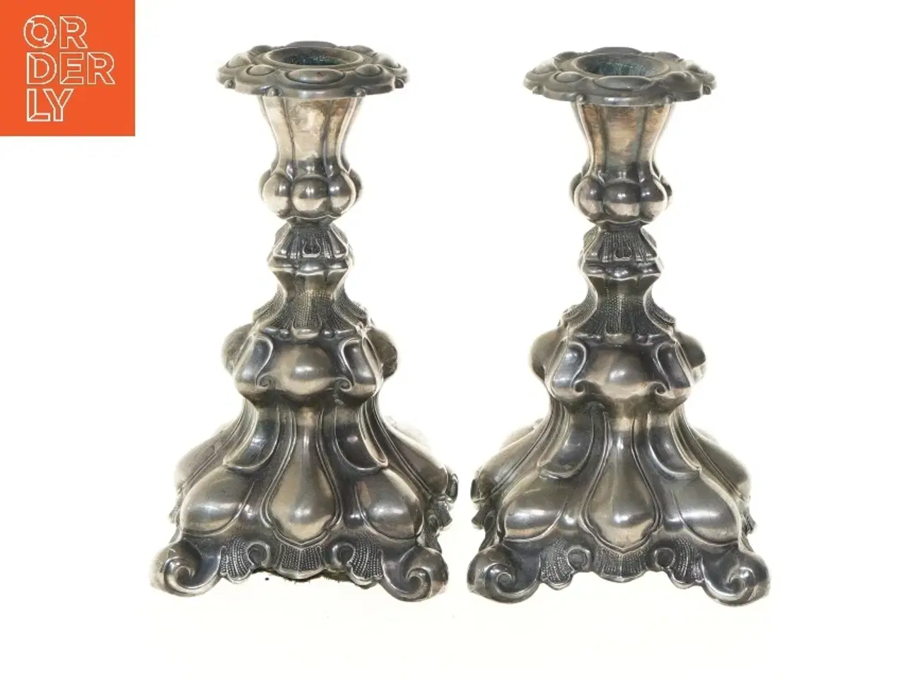 Billede 1 - Vintage lysestager (str. 18 cm)