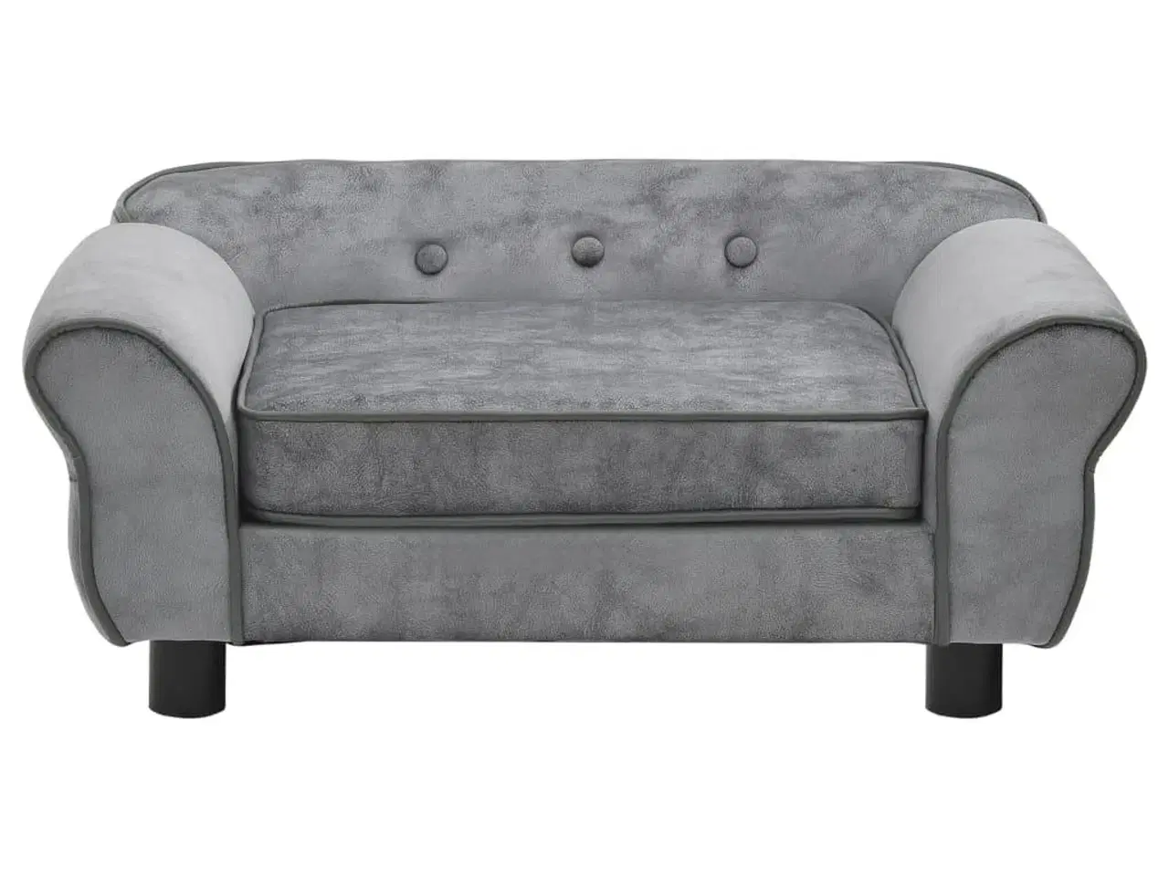 Billede 2 - Hundesofa 72x45x30 cm plys grå