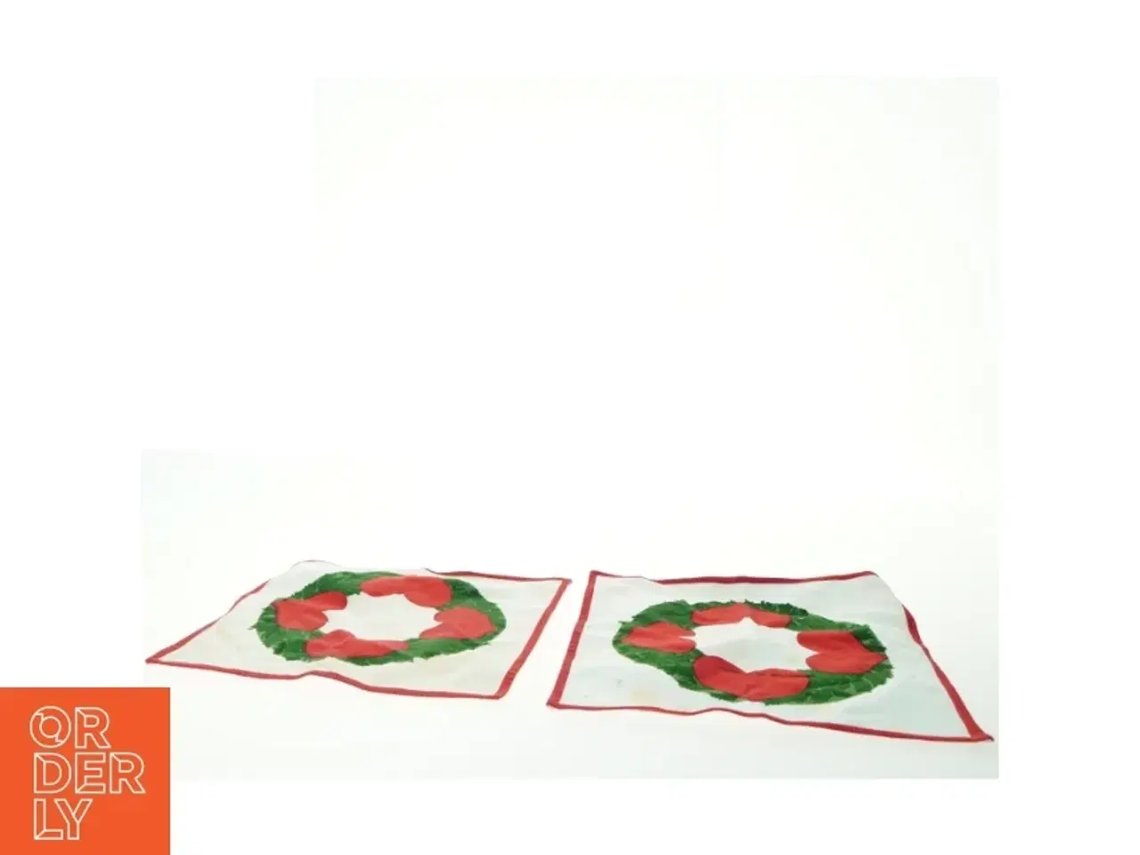 Billede 2 - Juleduge med hjerte design (str. 27x26 cm)