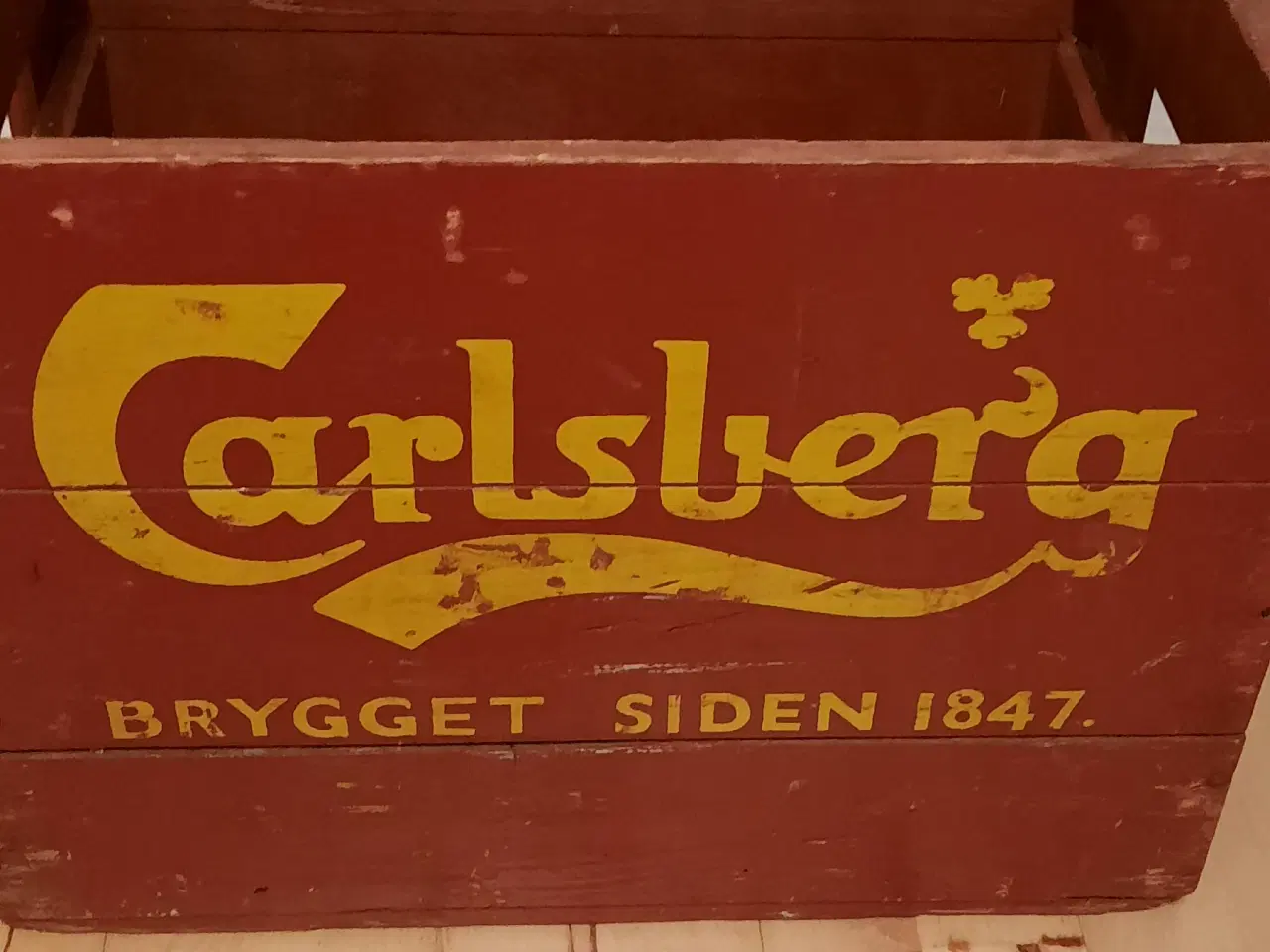 Billede 1 - Retro Carlsberg ølkasse i træ