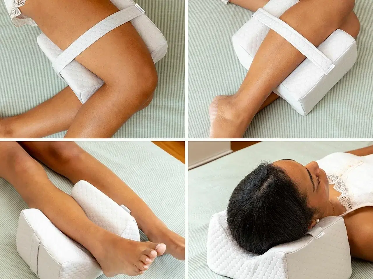 Billede 4 - Benpude med rem Lerellow fra - ergonomisk knæ- og benpude