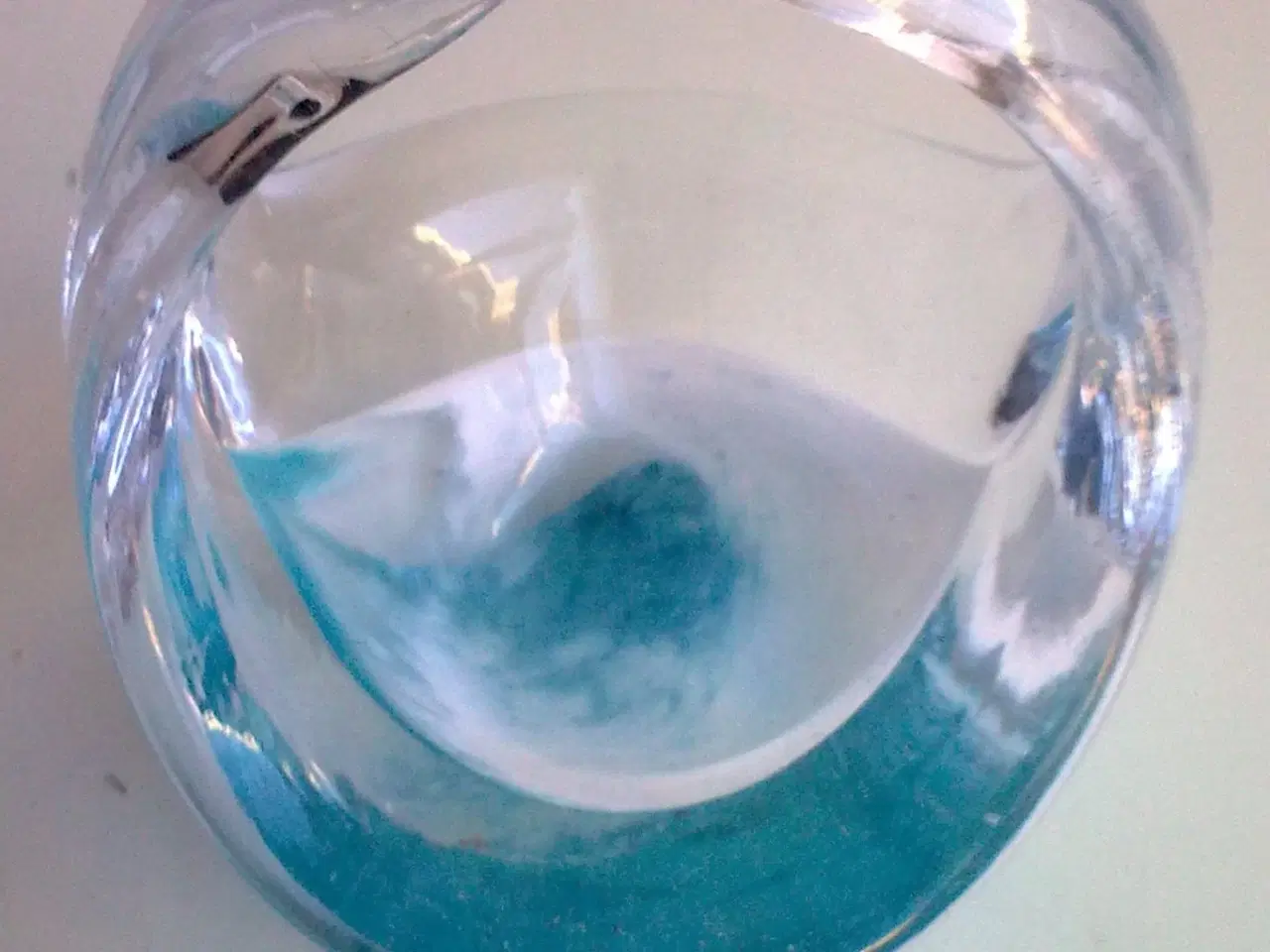 Billede 7 - Lyseblå glas retro +5 forskellige + luftbobler 