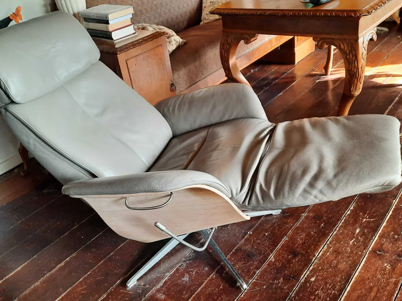 Billede 2 - Lænestole / otiumstole, grå læder