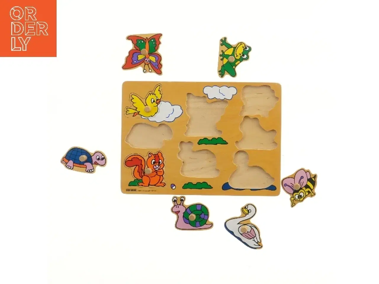 Billede 2 - Træpuslespil med dyremotiver fra Kids Wood (str. 29,5x21 cm)