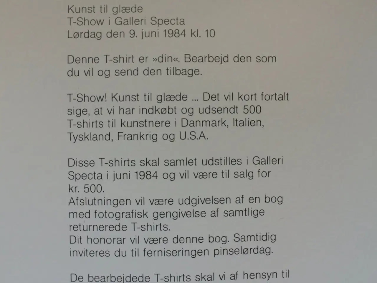 Billede 2 - t-show kunst til glæde art for joy