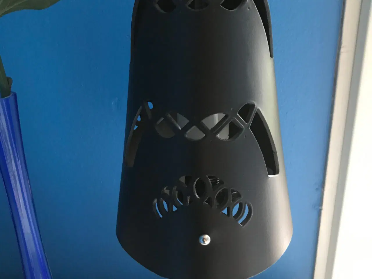Billede 4 - Unik bordlampe i stål og læder