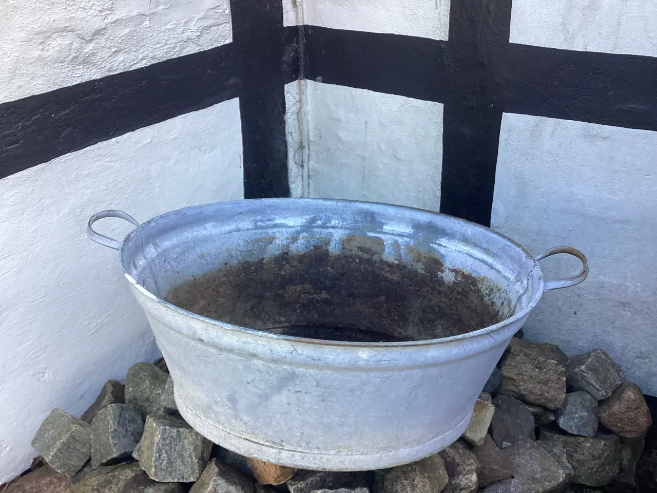 Billede 2 - Zinkbalje med forboret drænhuller