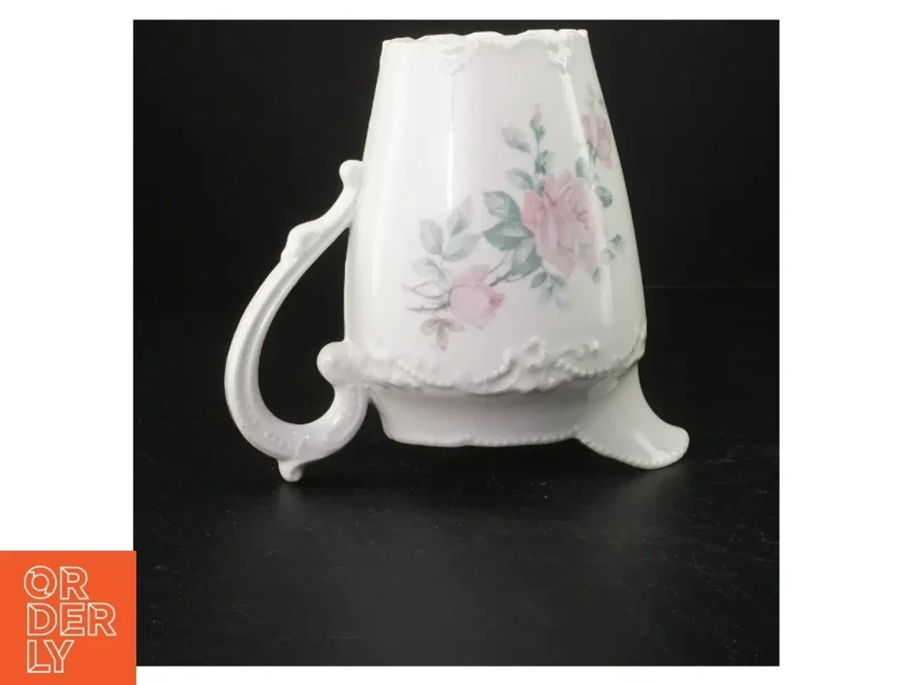 Billede 2 - Porcelænskande med blomstermotiv