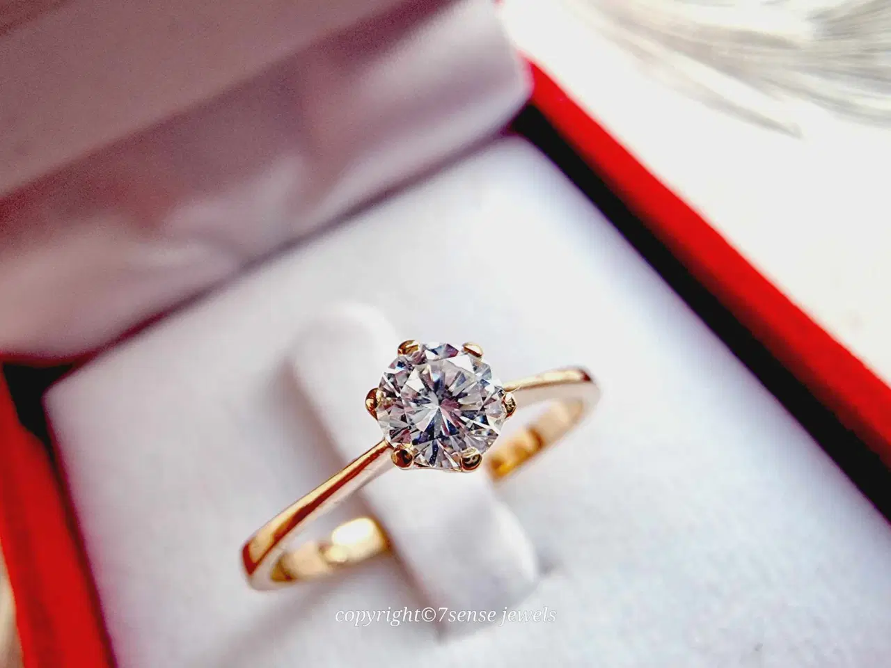 Billede 1 - 0.25 carat diamant ring 18 karat NY 16.999,-