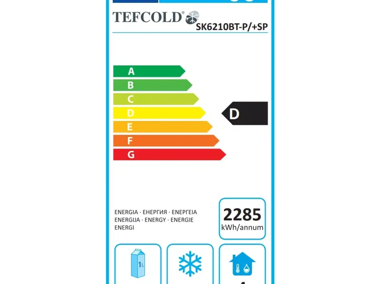 Billede 4 - Tefcold SK6210BT Rustfri Snack Frysebord 230 L