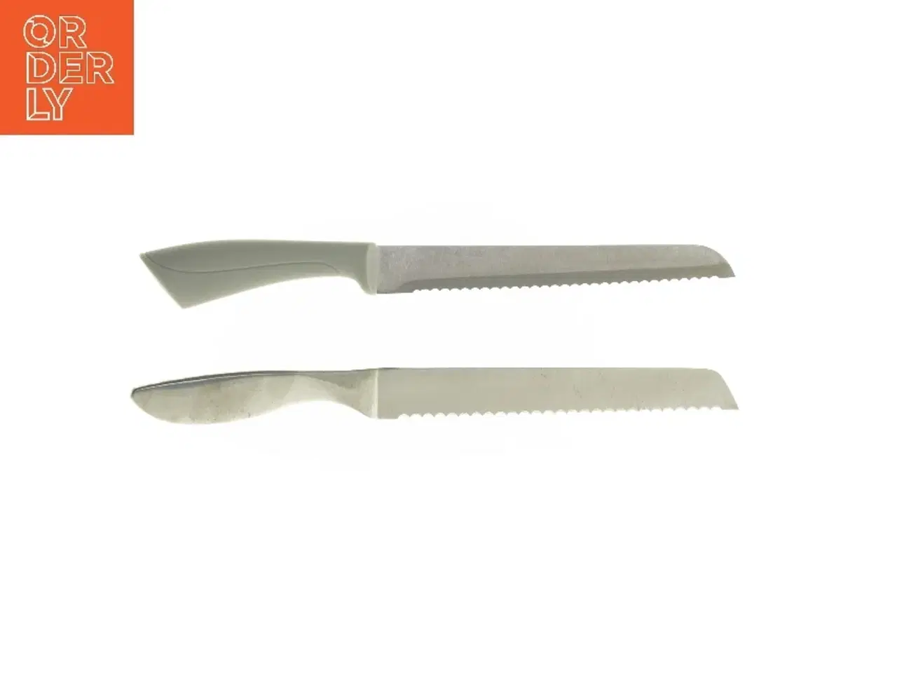 Billede 2 - 2  nye Brødknive i rustfrit stål (str. 33,5 & 32,5 cm)