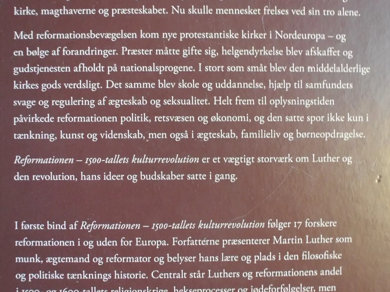 Billede 5 - reformationen 1-2 - 1500-tallets kulturrevolution,