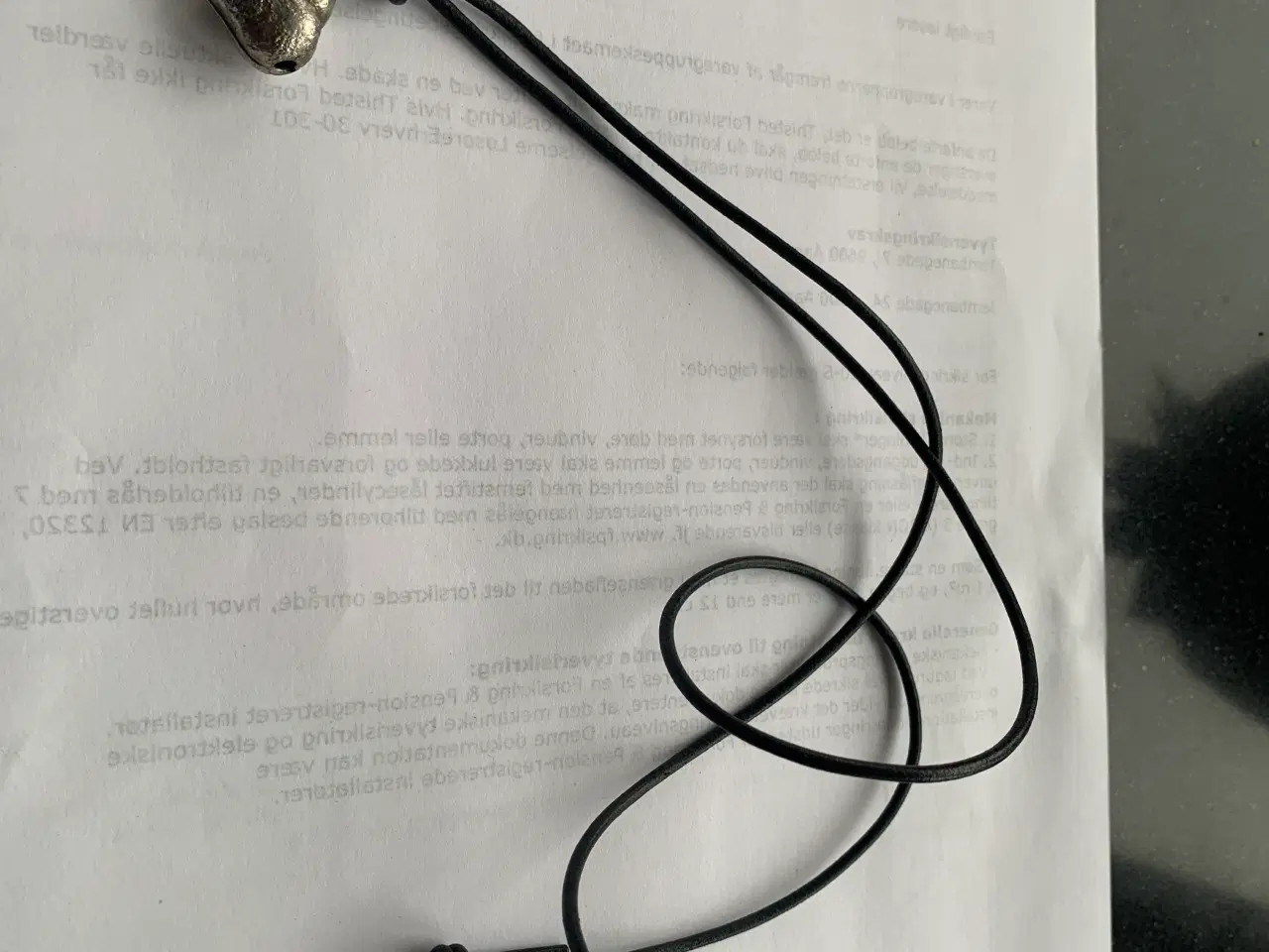 Billede 1 - Aagaard Connection lædersnor der kan reguleres 