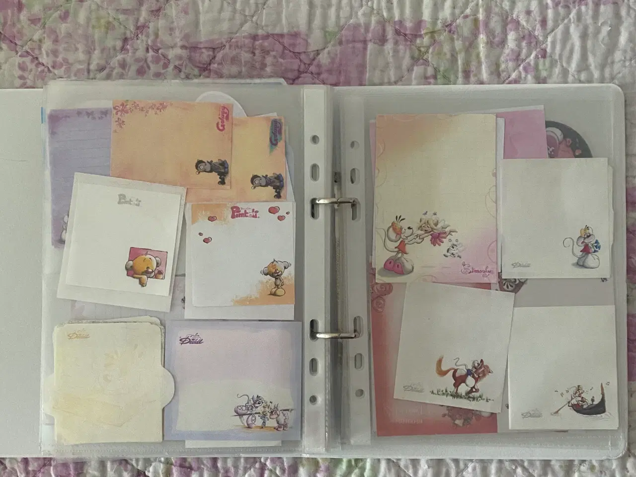 Billede 3 - Diddl papir i mappe