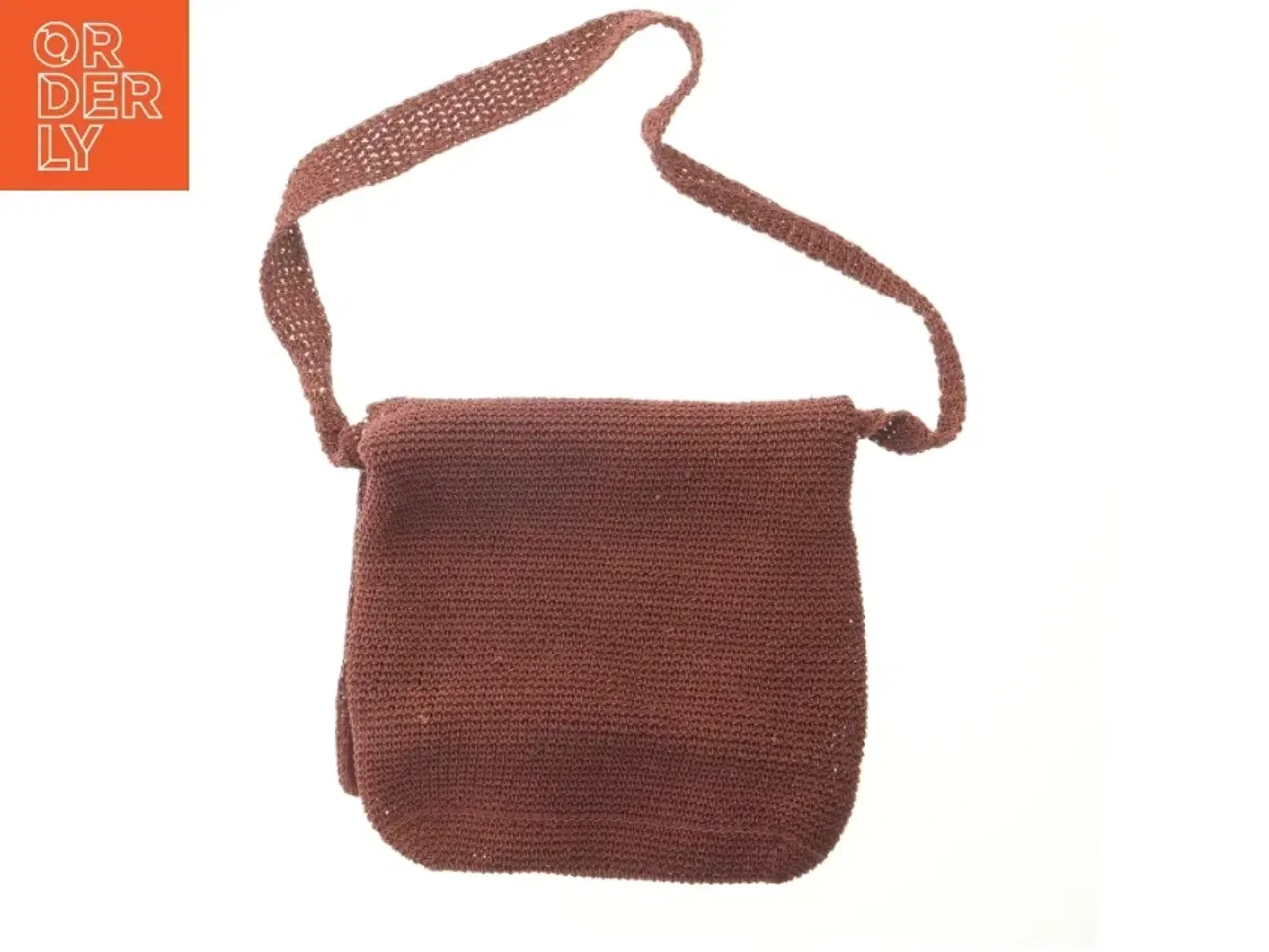 Billede 2 - Brun håndlavet skuldertaske fra Noa Noa (str. 33x30 cm)