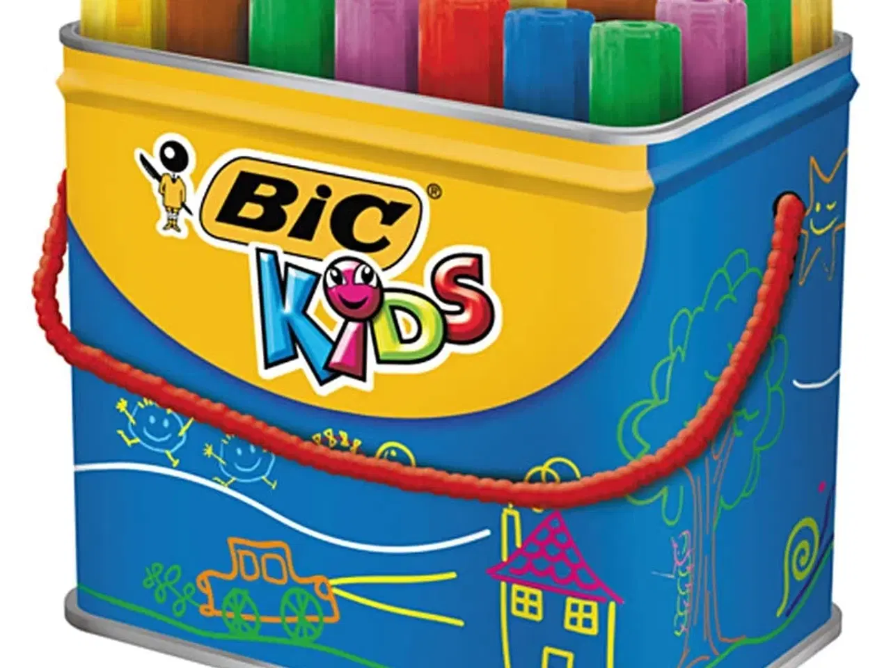 Billede 1 - BIC Decoralo Jumbotusch, streg 4 mm, ass. farver, 30stk./ 1 ds.