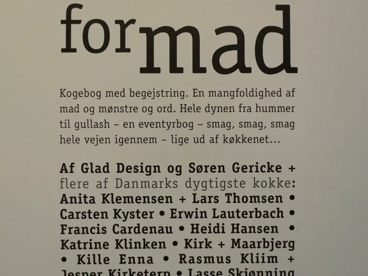 Billede 2 - glad for mad , af søren gericke, emne: mad og vin
