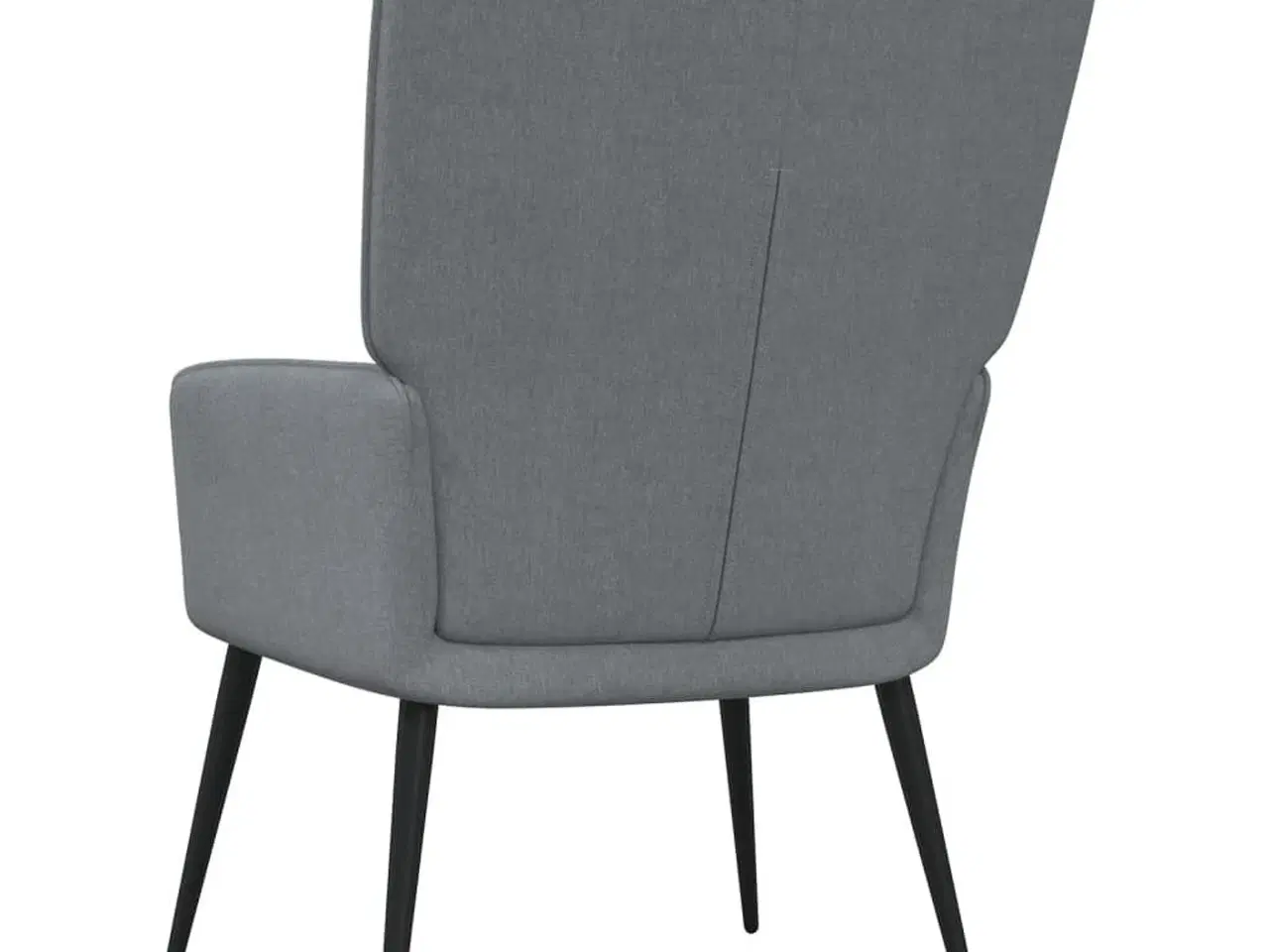 Billede 5 - Lænestol med skammel stof lysegrå