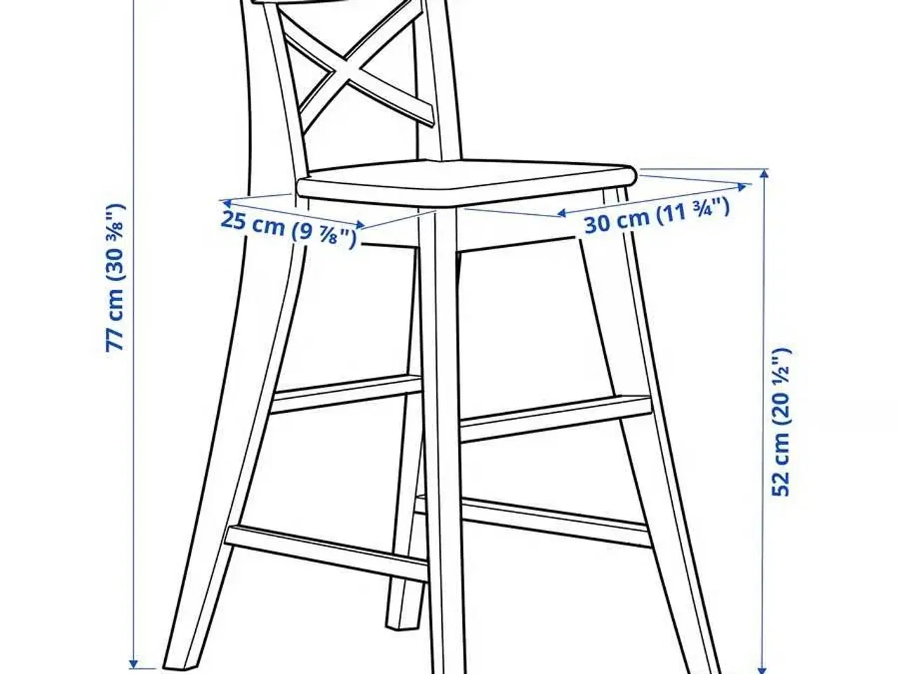 Billede 6 - 4 stk. IKEA INGOLF juniorstole 