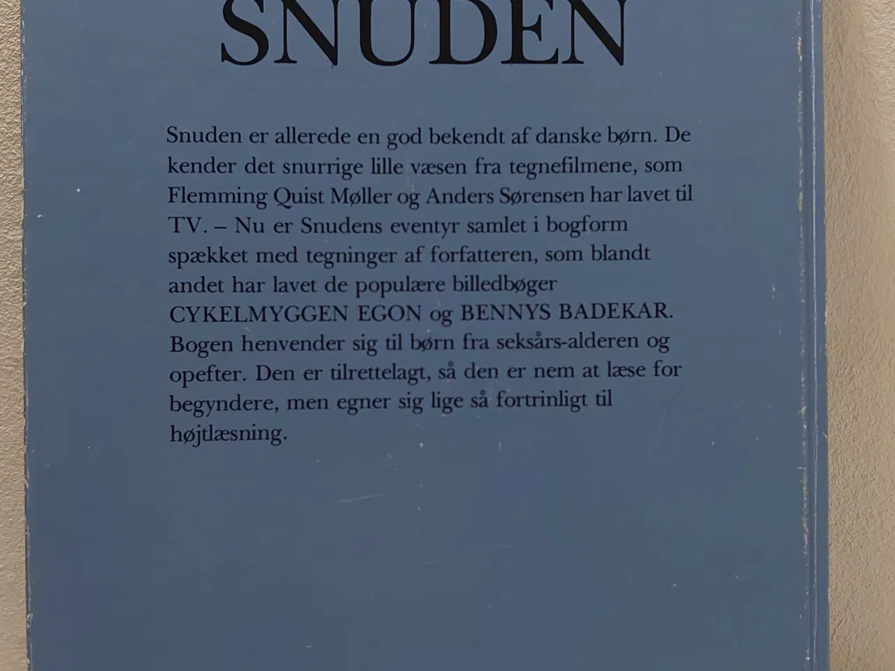 Billede 2 - Flemming Quist Møller: Snuden. Gyldendal 1992.