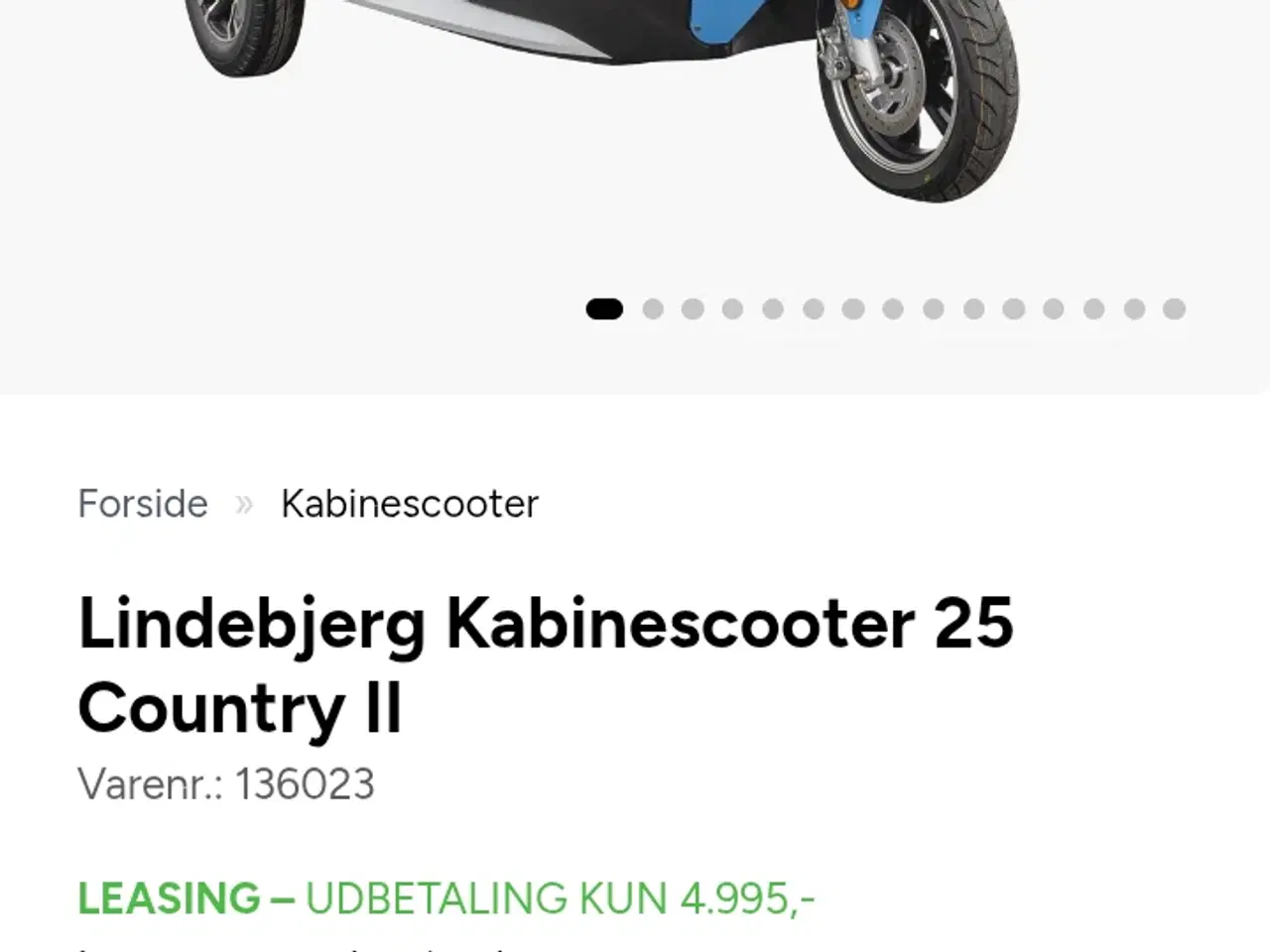 Billede 13 - Lindebjerg Kabinescooter 25 Country II