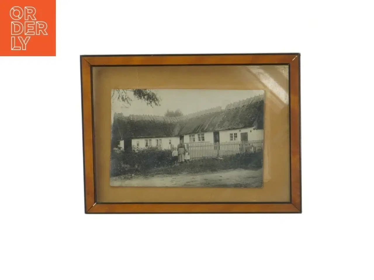 Billede 1 - Indrammet sort-hvid fotografi (str. 20x14,5 cm)