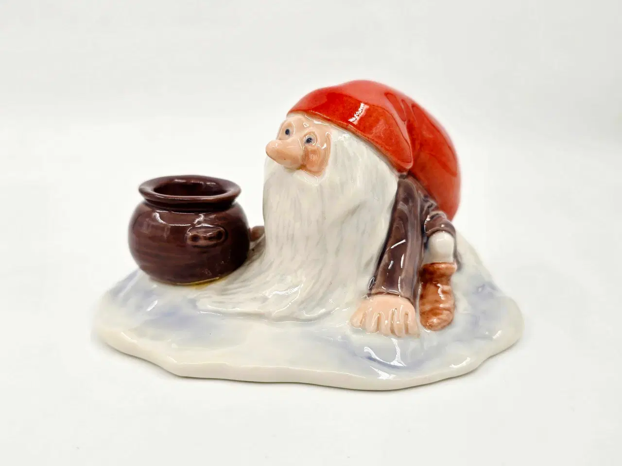 Billede 3 - Royal Copenhagen nisse med lysestage 1 sortering P