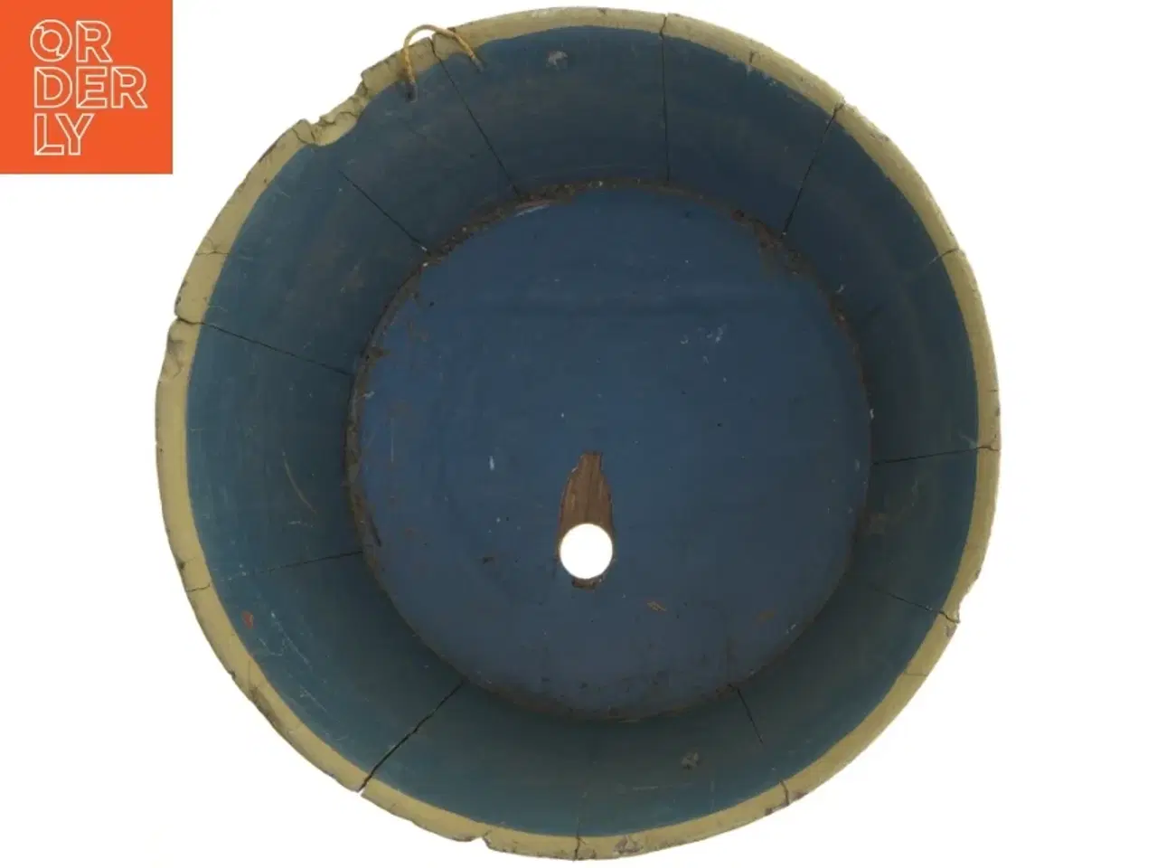Billede 4 - Antik Almue Håndmalet Træ Krukke (str. Ø 33 cm)