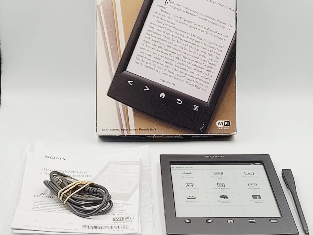 Billede 1 - ⭐️: Sony Reader (PRS-T2) – Komplet i original kass