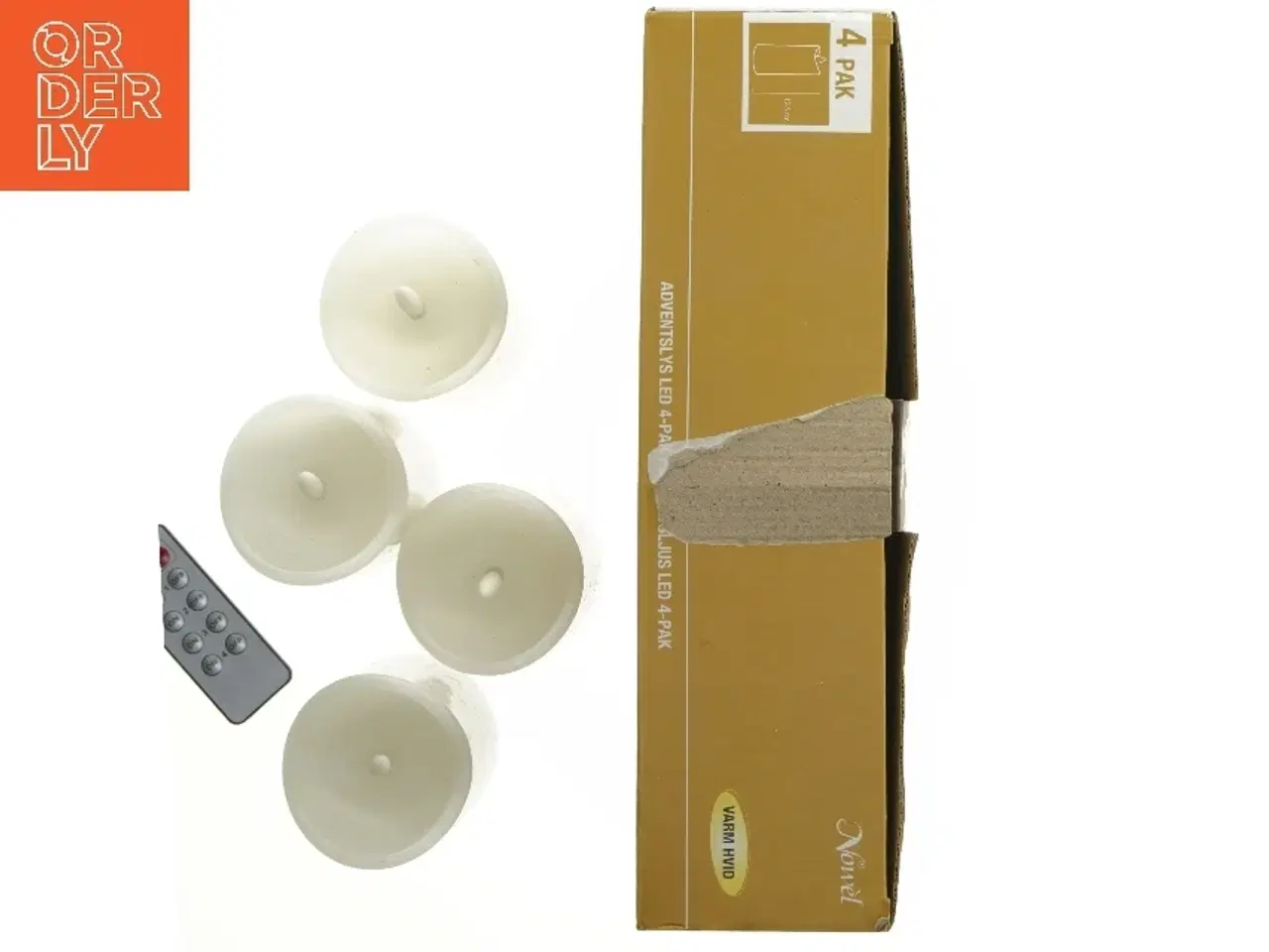 Billede 5 - Nye LED adventslys med fjernbetjening fra Nowel (str. 12,5 cm)
